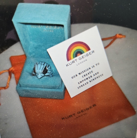 Kurt Geiger Jewelry - Kurt Geiger Turquoise Ring with Box Size 8